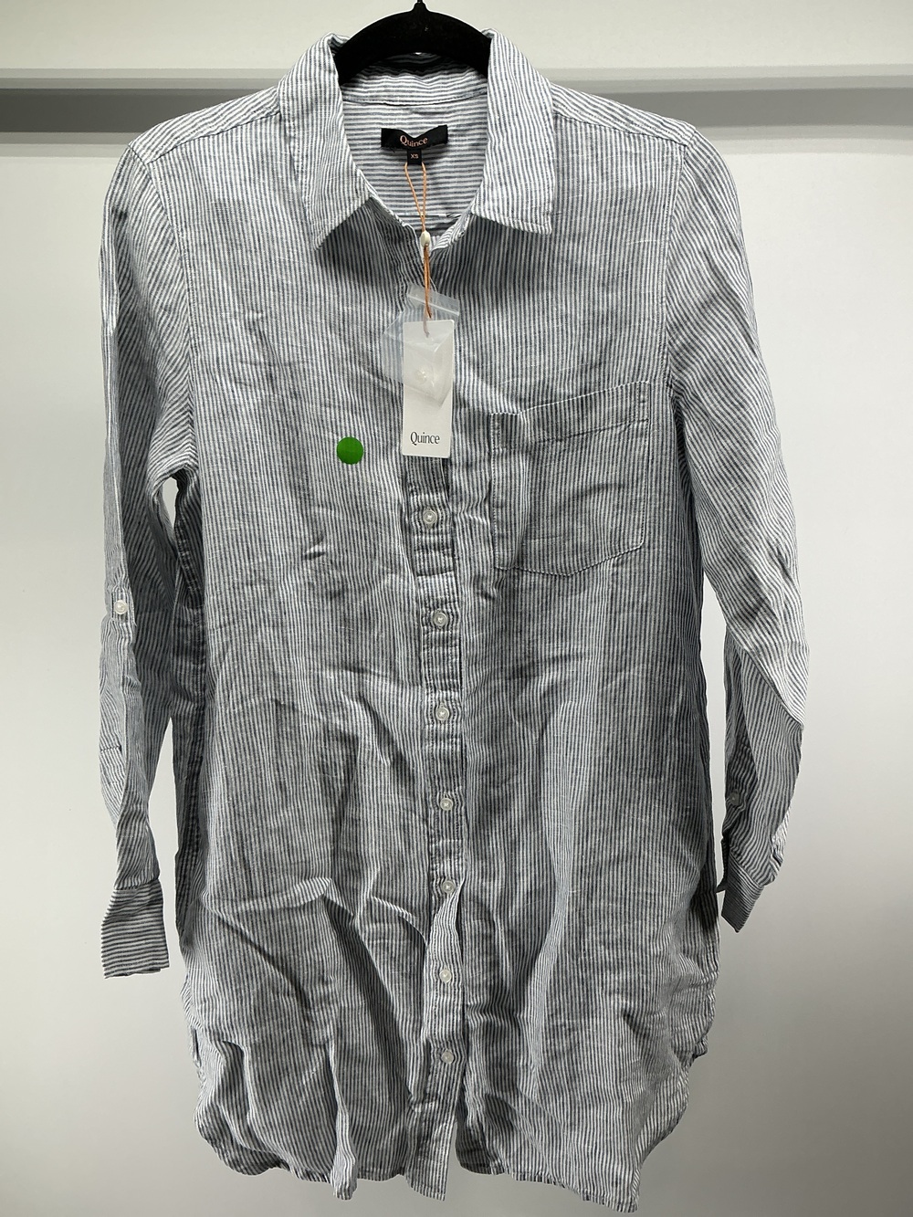 100% European Linen Shirt Dress